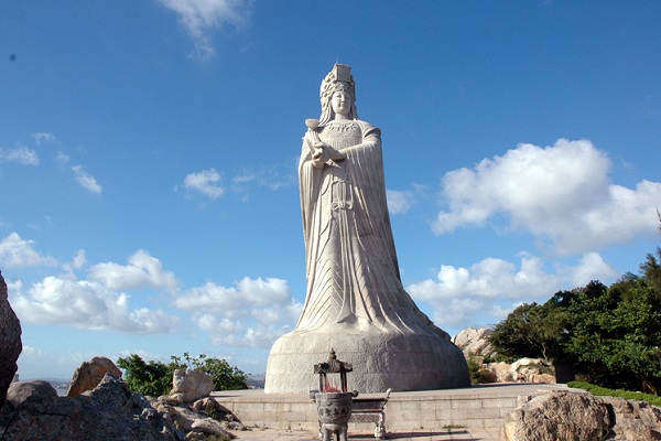 Mazu-Tempel auf der Insel Meizhou in Fujian Mazu-Tempel auf der Insel Meizhou in Fujian