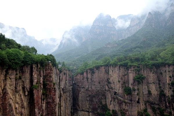 Guoliang-Dorf with Tal und Berg Guoliang-Dorf with Tal und Berg
