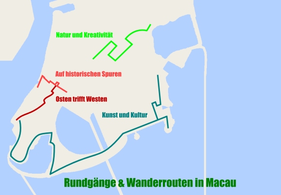Macau Wanderrouten und Rundgnge