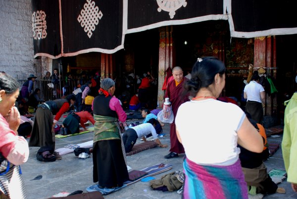 Pilgerweg Barkhor Straße in Lhasa